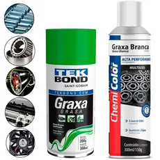Graxa De Lítio Multiuso Em Spray Branca Uso Geral De Gravidade
