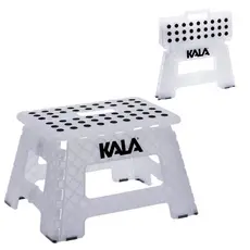 Banqueta Banco Dobrável Multiuso Plástico Capacidade 150kg Mini Escada 1 Degrau - KALA