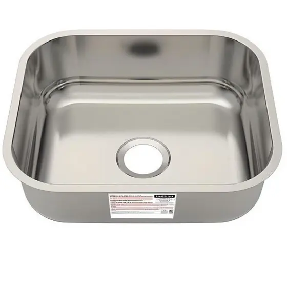 Cuba De Aço Inox Retangular Acetinado 40X34X14,5cm 17 Litros Original TRAMONTINA Pia Tanque Cozinha
