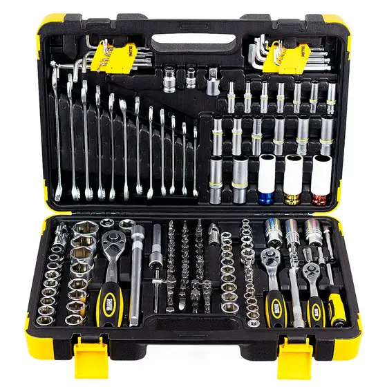 Kit Jogo Ferramenta 178 Pçs Oficina Master Em Aço Cr-V Profissional 700750 ROTTA376 Robusta Original