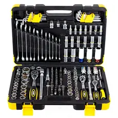 Kit Jogo Ferramenta 178 Pçs Oficina Master Em Aço Cr-V Profissional 700750 ROTTA376 Robusta Original