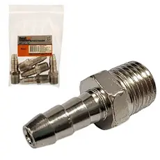 Espigão Macho 1/4 NPT para Mangueira 1/4 Kit com 5 Unidades Bestfer