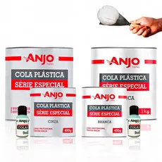 Adesivo Massa Plástica Anjo Universal Mármore Granitos Cerâmica Metal Secagem Rápida Profissional