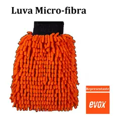 Luva Microfibra Limpeza Automotiva Tentáculos 105gsm Evox