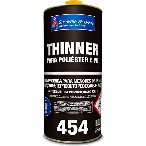Thinner Pu 454 Solvente Diluente Poliéster Lazzuril 900ml