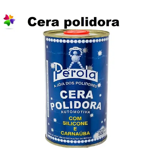 Cera Polidora Automotiva Com Silicone E Carnaúba Pérola 500ml