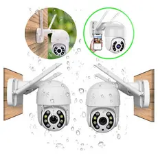 Kit 2 câmeras segurança Ip wi-fi À Prova D'água Infravermelho Externa Full hd yoosee gira 360
