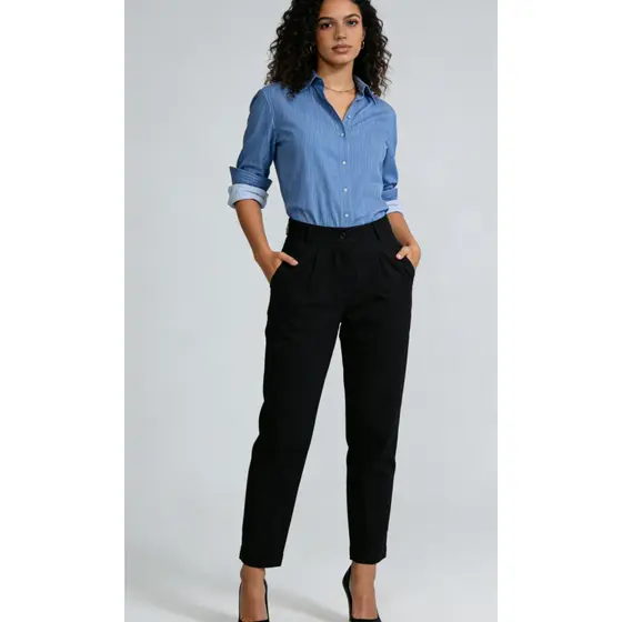 Calça Alfaiataria Feminina Reta Plus Size com Vinco | Elegante e Confortável
