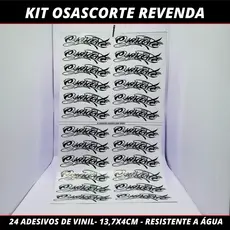 Kit Revenda 24 Adesivos Vinil Osascorte – À Prova d’Água p/ Carro, Moto, Capacete  Holografico