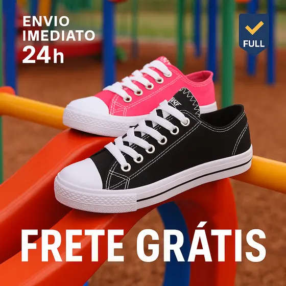 Tênis Infantil Star Tradicional Menino Menina Casual Promoção Macio Leve Confortável Escola Barato