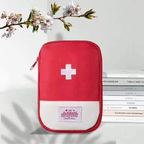 Kit Médica De Primeiros Socorros Portátil Viagem  Ar Livre Útil Mini Medicina Saco De Armazenamento De Emergência