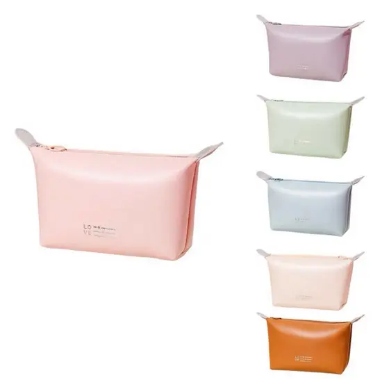 Necessaire Organizador de Maquiagem Para Viagem Bolsa De Mão Pequena Semi Impermeável
