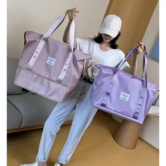 Bolsa De Viagem Multifuncional Dobrável De Grande Capacidade Impermeável Bolsa Academia Ou Maternidade Bolsa De Organizador