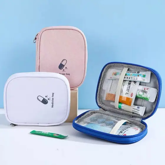 Médica De Primeiros Socorros Portátil Viagem Mini Medicina Saco De Armazenamento De Emergência