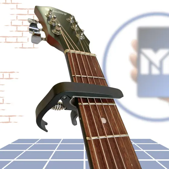 Braçadeira Capotraste Para Violão Plástico Resistente Guitarra Profissional