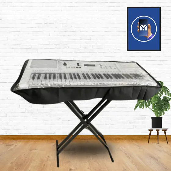 Capa Para Teclado Yamaha Cassio Korg Transparente De Alta Qualidade Para Tamanhos 5/8 E 5/8 Extra