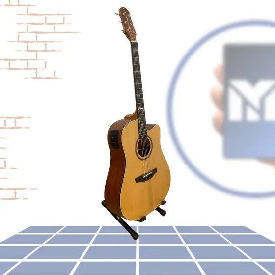 Suporte de Chão Dobrável Para Violão Guitarra E Baixo