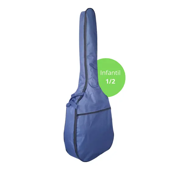 Capa De Violão Infantil Juvenil 1/2 Azul Bag Simples