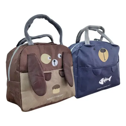 Kit 2 Bolsa Térmica Lancheira Escolar Marmita Menino Menina