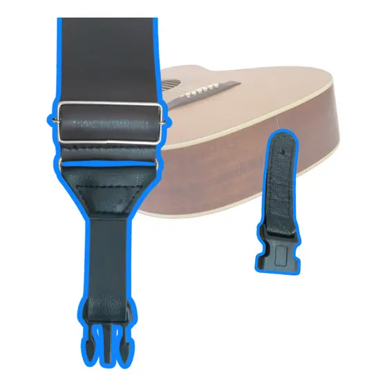 Correia Luxo Engate Rápido Violão Guitarra E Baixo