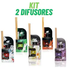 Kit 2 Difusores de Ambiente Amazônia Aromas 270ml c/ varetas