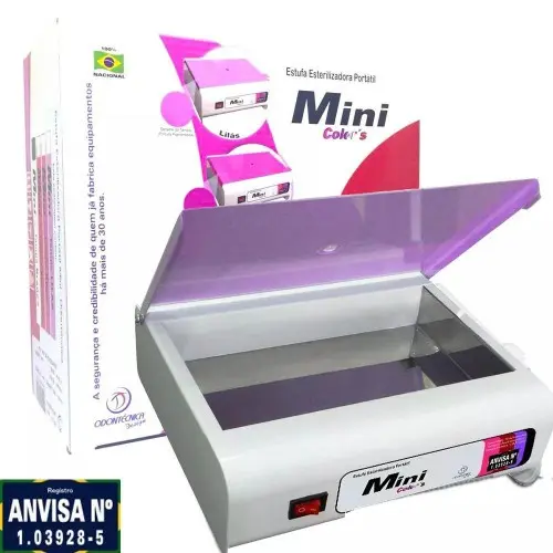 Estufa Mini Colors Bivolt Esterilizadora Lilás Manicure