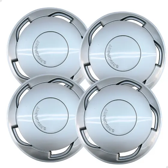 Kit com 4 peças Calotas Aro 14 Orbital Retro Encaixe Pressão Universal