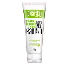 Sabonete Facial Esfoliante Avon Clearskin 50g - controle de brilho e poros