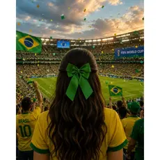 laço copa do mundo laço boutique verde laço Virgínia laço do Brasil laço infantil adulto laço de fita laço artesanal