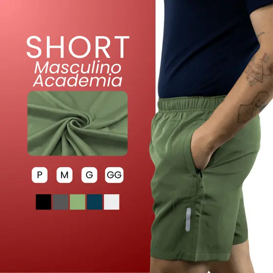 Short De Corrida Masculino Esportivo Leve Elastano Básico Bermuda Tactel Praia Masculina Treino Verão