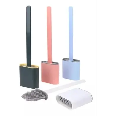 Escova De Silicone Vaso Sanitário Base Para Banheiro Privada