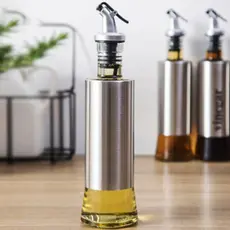 Galheteiro Inox 350ml com Bico Dosador – Para Azeite, Óleo, Vinagre e Molhos