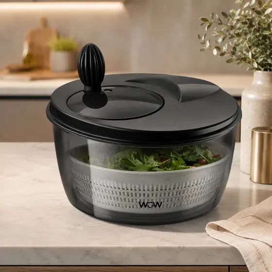 Centrífuga De Salada Secador Verduras Manual 4l