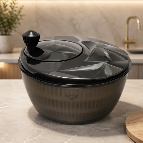 Centrífuga De Salada Secador Verduras Manual 4 Litros Fume