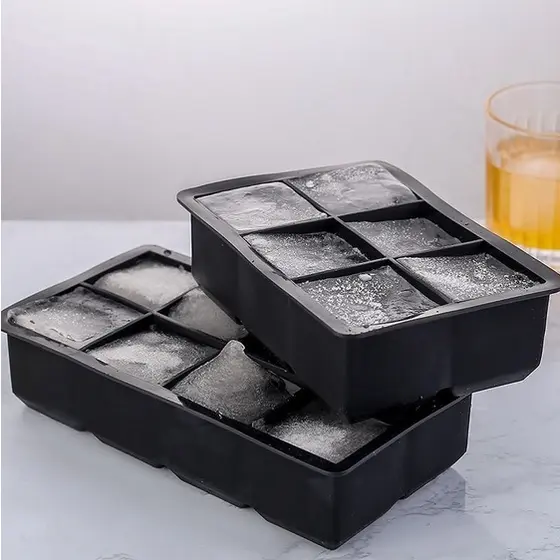 Forma De Silicone Gelo Cubo Grande Cubos Drink Whisky