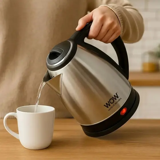 Chaleira Elétrica Jarra 1.8L Café Chá Inox 220v