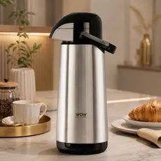 Garrafa Térmica Inox Café Bomba De Pressão 1,9L