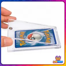 Toploader Magnético ou Estojo Acrílico Transparente para Cartas Pokémon COPAG Yu-Gi-Oh Magic Panini