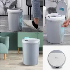 Lixeira Recarregável 12l Com Sensor De Proximidade Automática Banheiro Cozinha Lixo Inteligente