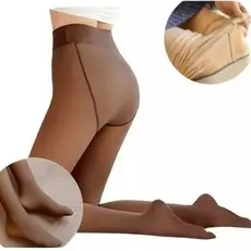 Meia Calça Forrada Translucida Peluciada Para O Frio