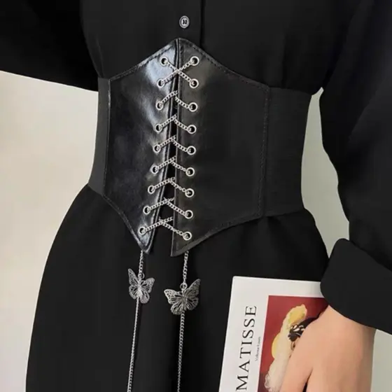 Cinto Espartilho Corset Feminino Largo Elástico Para Cintura