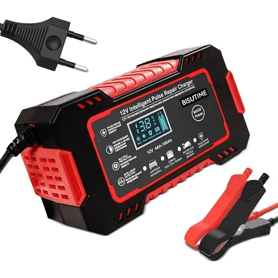 Carregador E Reparador De Bateria Carro Moto Van 12v 6a Top
