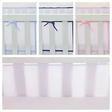 TELA PROTETORA  - ANTISSUFOCANTE  MINI BERÇO -  BERÇO AMERICANO - AJUSTÁVEL/COM VELCRO - PRONTA ENTREGA/MENINAS /MENINOS