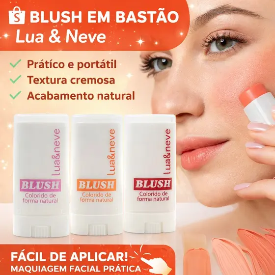 Blush em Bastão Lua & Neve