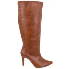 Bota feminina cano longo salto alto fino Bota Feminina Salto Alto Bico Fino Moda Super Confortável Calçados Feminino