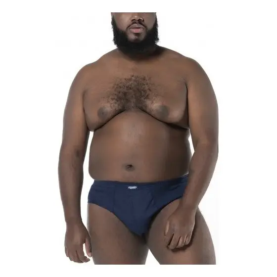 Cueca Plus Size Masculina Slip – 100% Algodão | Kit c/ 3 Confortáveis
