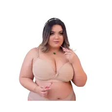 Sutiã Plus Size Reforçado com Bojo Alta Sustentação Premium Confortável