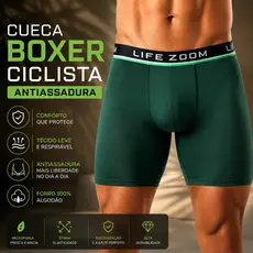 Cueca Boxer Ciclista Masculina Microfibra— CONFORTO, LEVEZA E SUSTENTAÇÃO