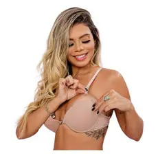 Sutiã Com Bojo Alça De Silicone Costas Nua Transparente