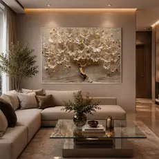 Quadro Decorativo Primavera Flores Com Moldura Para Sala Quarto Escritório